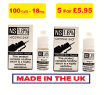 NS Nicotine Shots 18mg - 100%VG Nic Shots For Cloud Chaser