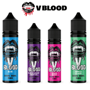 4x V Blood 50ml E liquids - 50/50VG – All Flavours