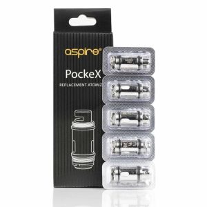 Aspire PockeX Coils 0.60/1.20 ohm Replacement Coils For Aspire PockeX kit 5-Pack