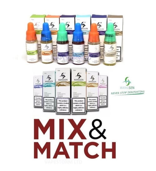 100X10ml Hangsen Wholesale - 64 e Liquid Flavours TPD