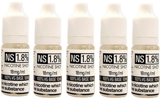 NS Nicotine Shots 18mg - 100%VG Nic Shots For Cloud Chaser - Image 2
