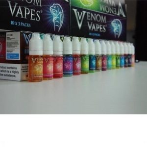 6X Venom Vapes (The Cheapest) - All Flavours - 80VG - 10ml TPD - 6X 10ml, -Strawberry Delight, --B. 3mg