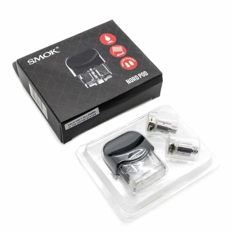 SMOK NORD Replacement Pod Cartridges - Tank + 2 coils - Image 2