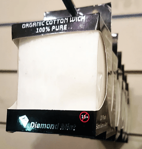 Organic Vape Cotton 5cm X 6cm Pads - RDA Vape Tank Cotton Pads