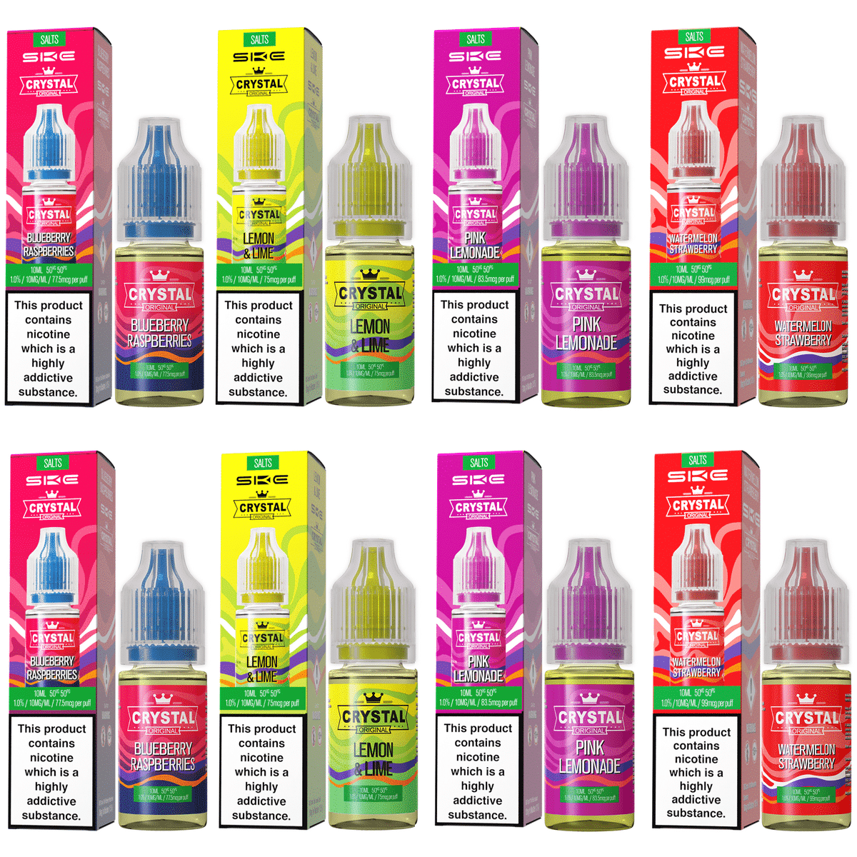 10 SKE Crystal Nic Salts e Liquid – Multibuy Deal