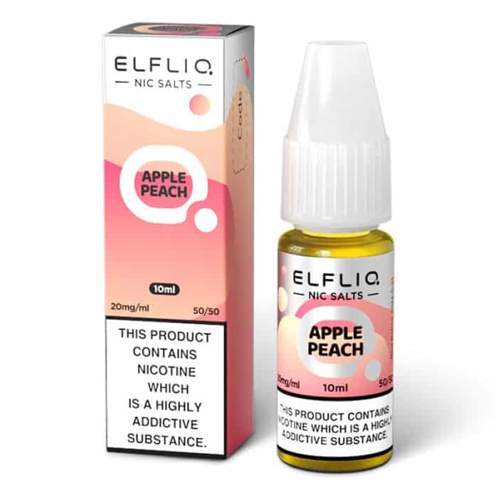 Apple Peach ELFLIQ Nic Salts e Liquid 10ml – TPD