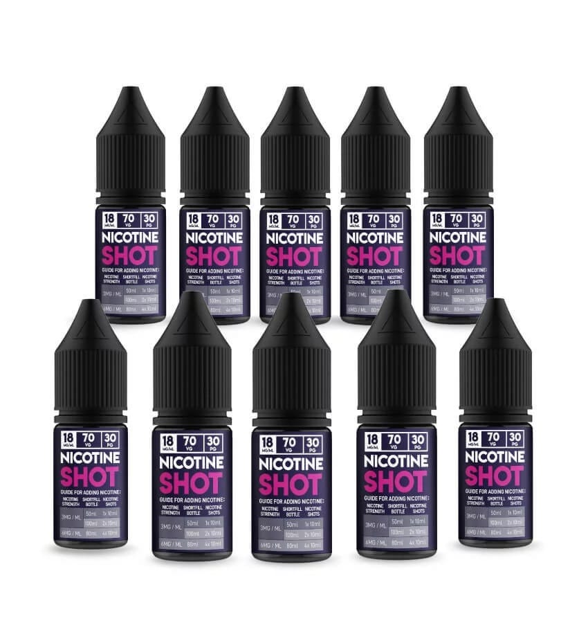 Nicotine Shots 18mg - UK Made