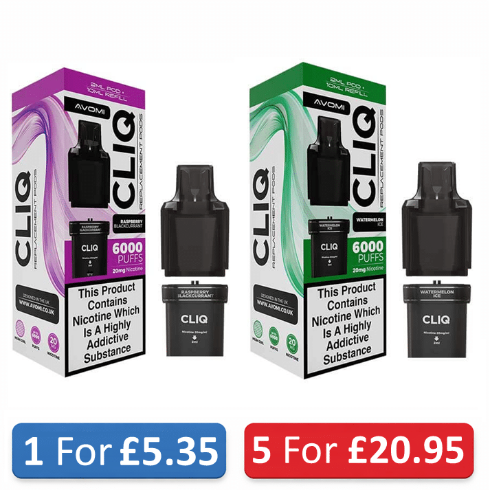 Avomi Cliq 6000 Refill Pods 20mg